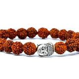 5 mukhi rudraksha bracelet 10mm for men women rudraksha bracelet certified rudraksha beads bracelet 5-mukhi rudraksha bracelet with metal capping bracelet for men women adjustable