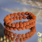 5 mukhi rudraksha bracelet 10mm for men women rudraksha bracelet certified rudraksha beads bracelet 5-mukhi rudraksha bracelet with metal capping bracelet for men women adjustable