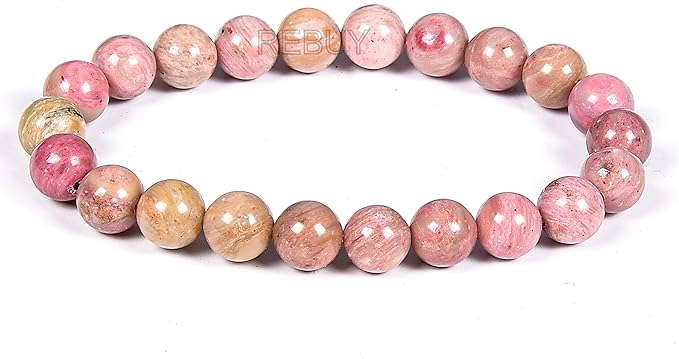 rhodochrosite bracelet rhodochrosite crystal rhodochrosite beads bracelet healing bracelet healing stone womens jewellery natural original certified healing stone bracelet for men women