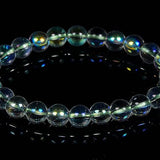 Aura Quartz bracelet Natural crystal healing bracelet Healing crystal bracelet Positive energy bracelet Balance bracelet Well-being bracelet Beaded gemstone bracelet Men's Quartz bracelet Women's Quartz bracelet Crystal energy bracelet gemstone bracelet Aura Quartz jewelry Gift idea