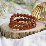 5 mukhi rudraksha bracelet 10mm for men women rudraksha bracelet certified rudraksha beads bracelet 5-mukhi rudraksha bracelet with metal capping bracelet for men women adjustable