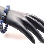 Lazuli Bracelet Natural Crystal Healing Stone Bracelet Gemstone Jewelry Bracelet for Men & Women 